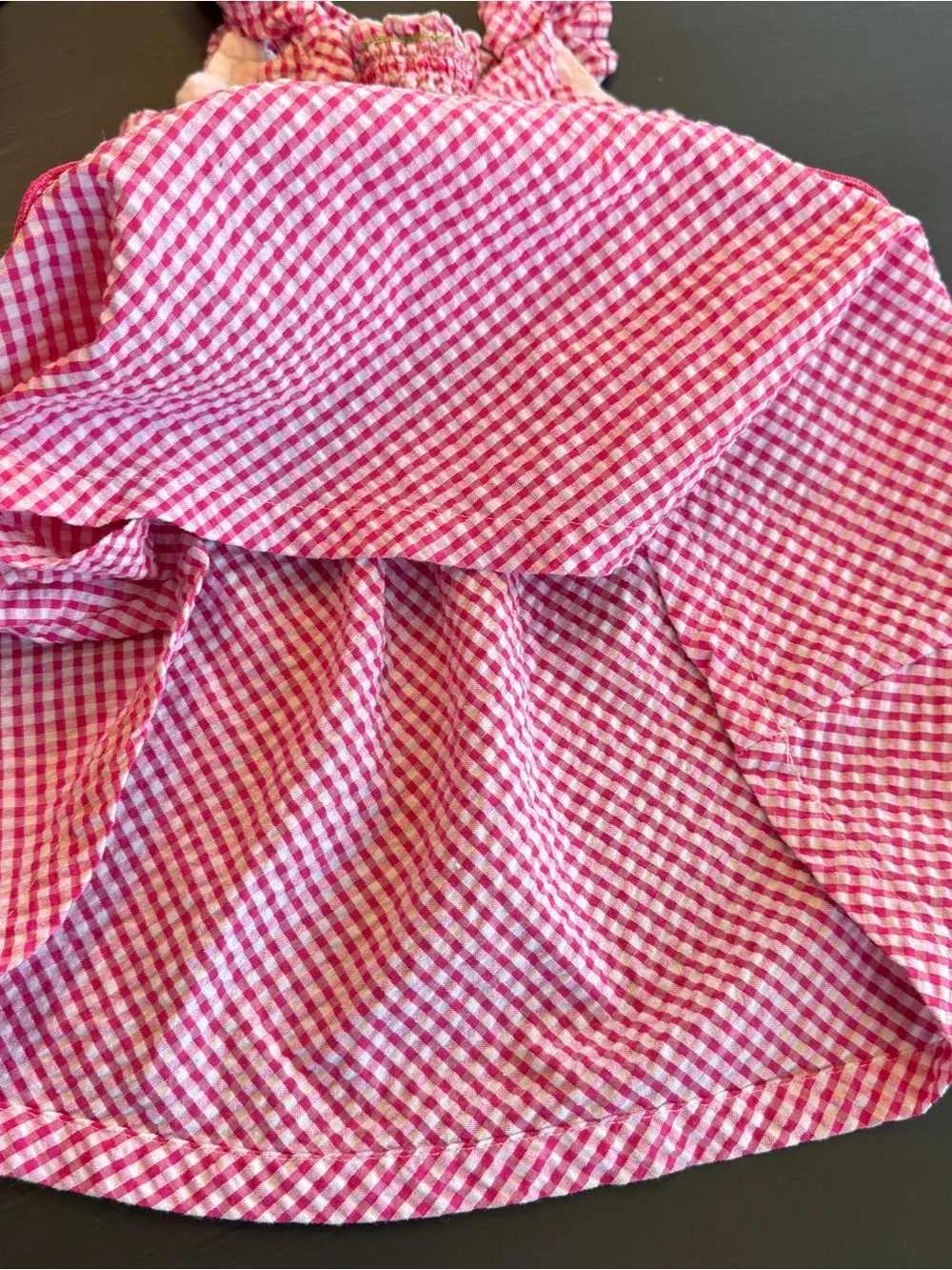 Blueberi Boulevard Pink Gingham Strawberry Pocket Sundress Sz 3T - Picture 6 of 6
